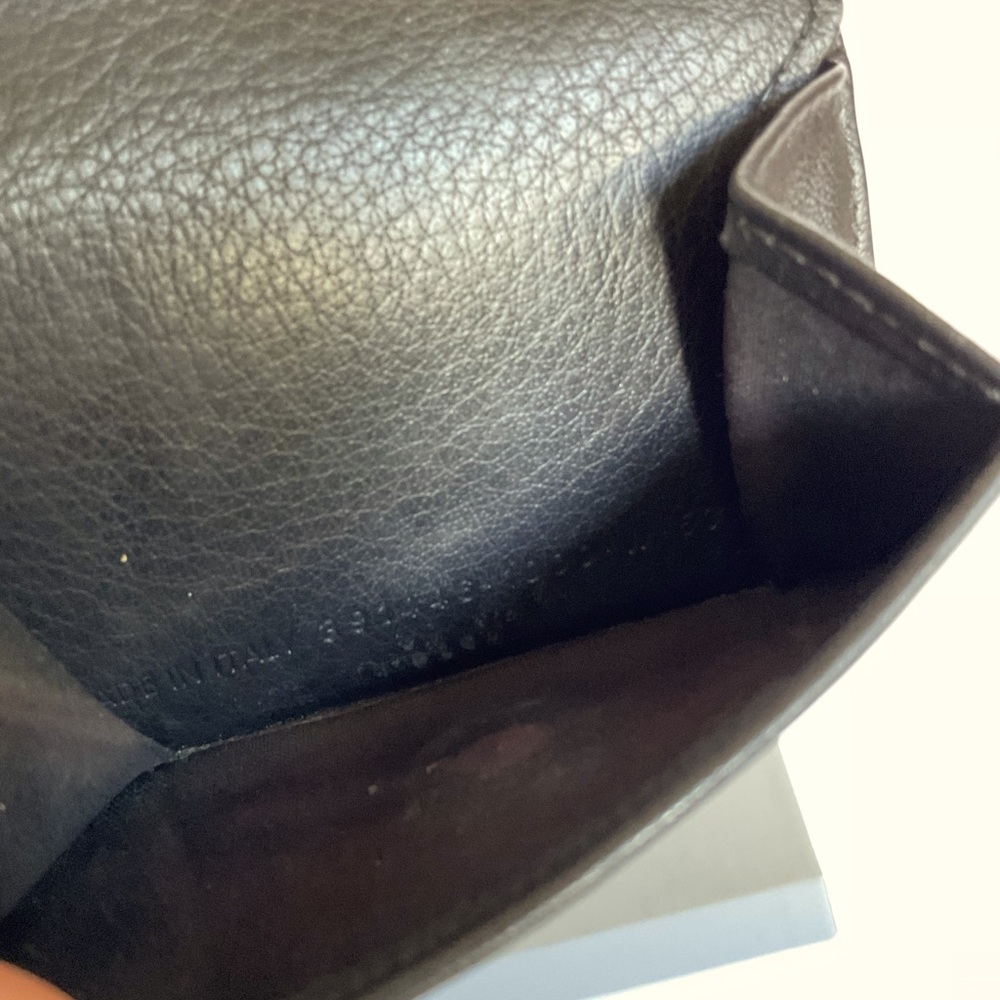 Balenciaga Mini Wallet Tri-fold Black Authentic Italy Leather - Picture 12 of 12
